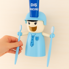 Çocuklar İçin Diş Macunluk, Otomatik Diş Macunu Dağıtıcısı, Otomatik Duvara Monte Diş Macunu Sıkacağı