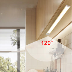 Hareket Sensörlü Şarj Edilebilir Dolap Işığı, Dolap Altı Işığı Hareket Sensörlü Gece Lambası, Taşınabilir Led Lamba