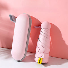 Mini Cebe Sığan Kapsül Günlük Güneşlik Şemsiye, Taşınabilir Seyahat Şemsiyesi, Mini Şemsiye