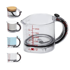 Ayarlanabilir Ölçü Kabı, 4'ü 1 Arada Çok İşlevli Ölçüm Kabı