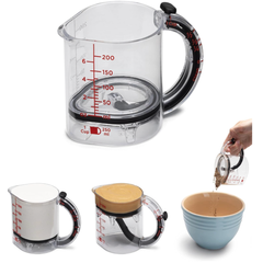 Ayarlanabilir Ölçü Kabı, 4'ü 1 Arada Çok İşlevli Ölçüm Kabı