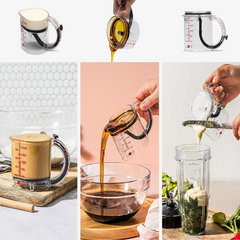 Ayarlanabilir Ölçü Kabı, 4'ü 1 Arada Çok İşlevli Ölçüm Kabı