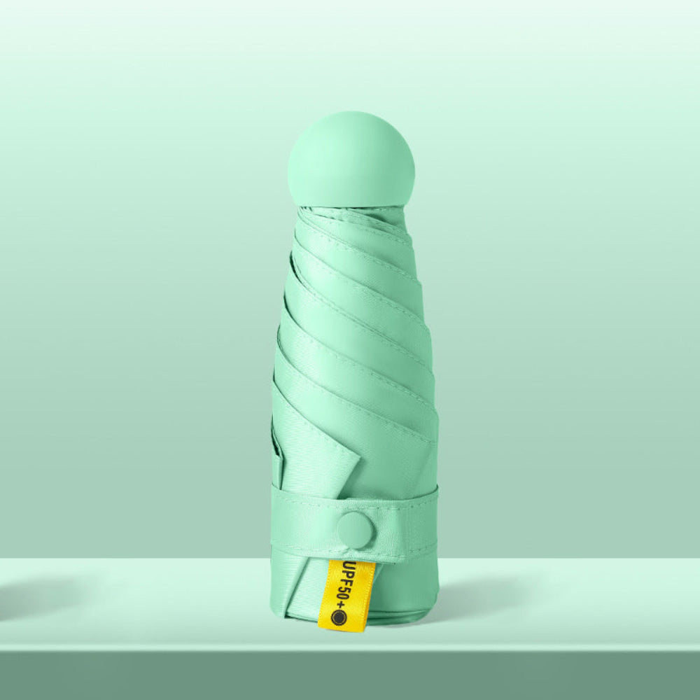 Mini Cebe Sığan Kapsül Günlük Güneşlik Şemsiye, Taşınabilir Seyahat Şemsiyesi, Mini Şemsiye